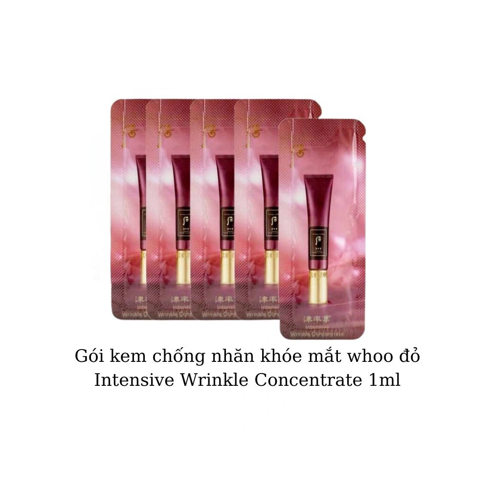  Kem Mắt Đặc Trị Nhăn Sâu Cao Cấp Whoo Jinyulhyang Intensive Wrinkle Essential Dạng Gói 1ml 