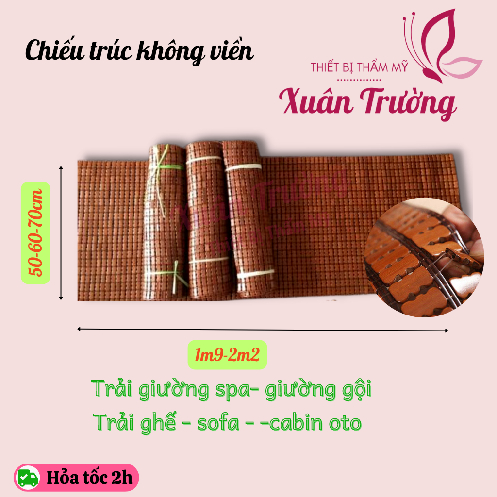 Chiếu trúc spa, giường gội | Chiếu trải sofa, cabin oto