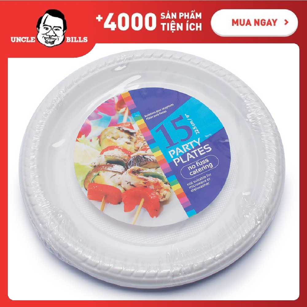 Bộ 15 đĩa nhựa uncle-bills od0043 22.5cm