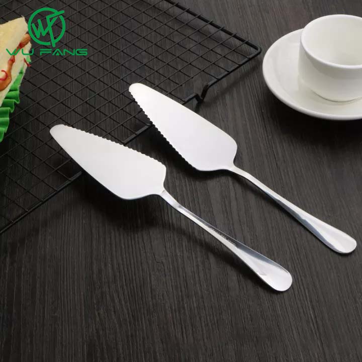 WUFANG Xẻng cắt làm bánh pizza đa năng bằng thép không gỉ 430, màu bạc - INTL