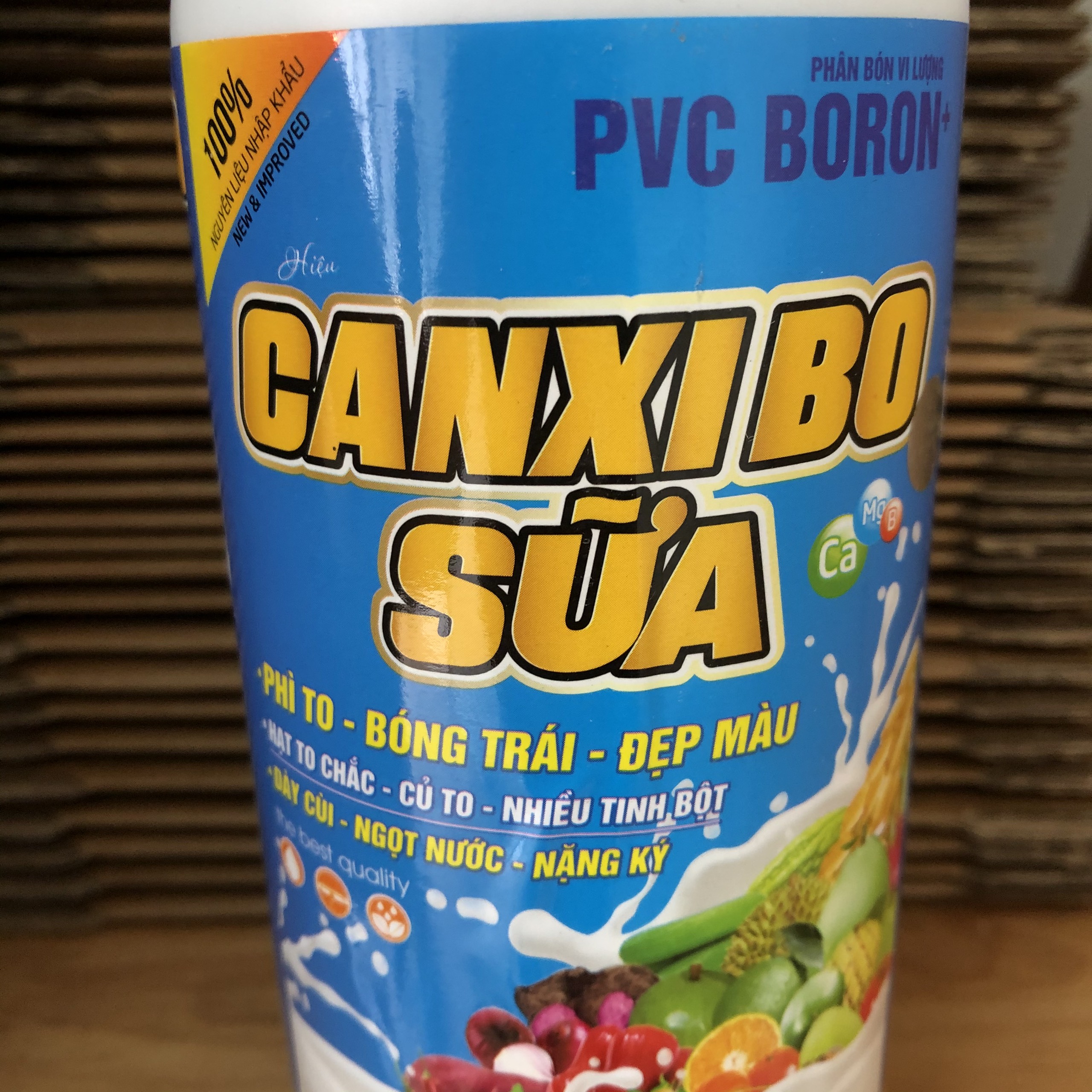 SIÊU CANXI BO SỮA 500ml làm dai cuống, chống rụng hoa rụng trái, thối trái, cứng cây xanh lá, quả đẹp