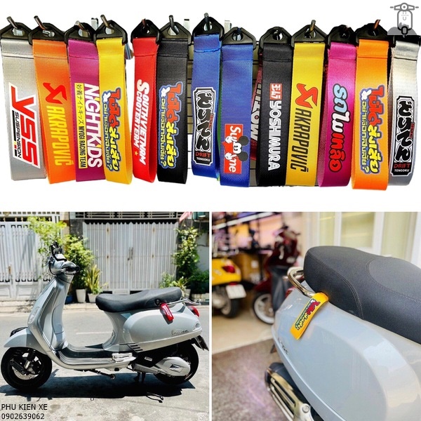 Dây móc yên đủ màu cho xe máy phong cách jdm
