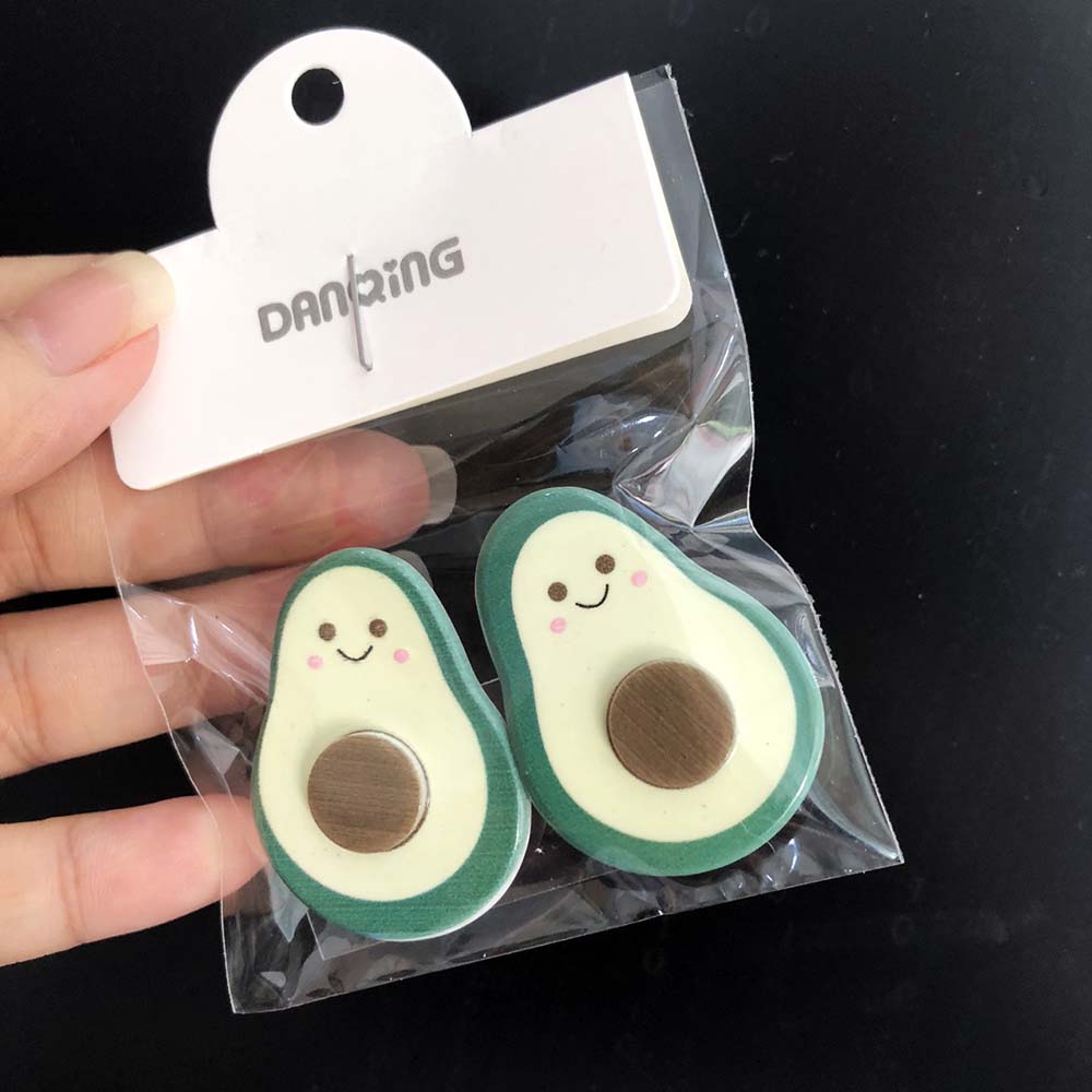 Set 2 kẹp tóc mái mỏ vịt hình quả bơ dễ thương Phụ Kiện 68