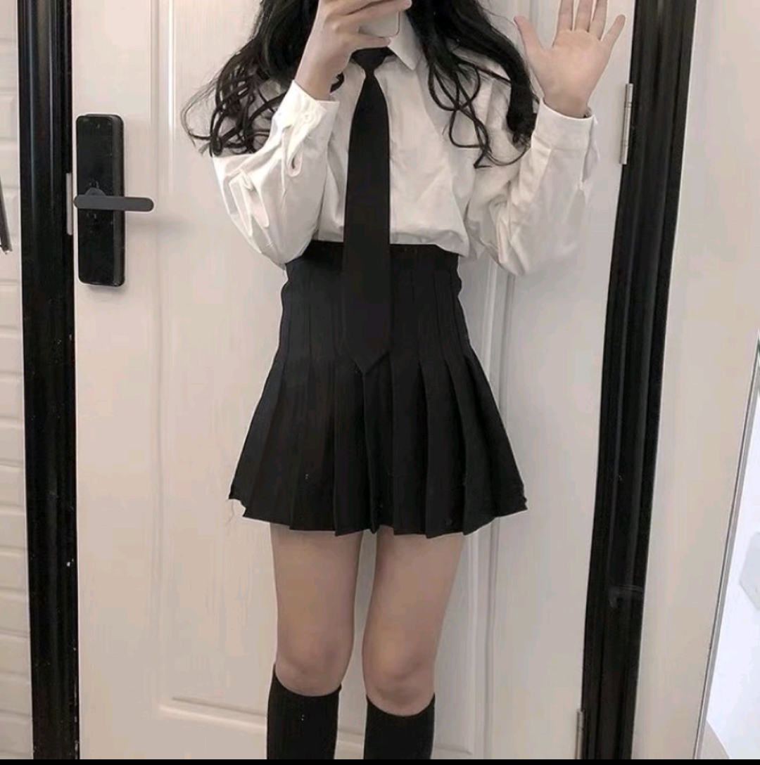 Sơ mi cà vạt nữ VÌCON áo sơ mi nữ kèm cà vạt phong cách hàn quốc