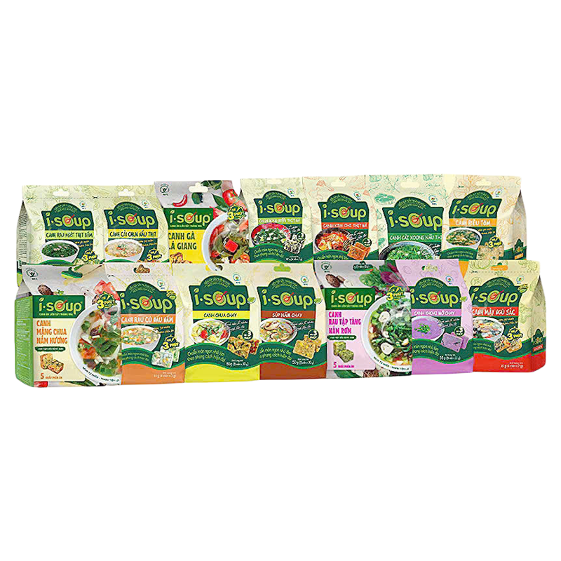 COMBO MIX 14 Vị Canh sấy thăng hoa ăn liền 3 phút, khách chọn phân loại