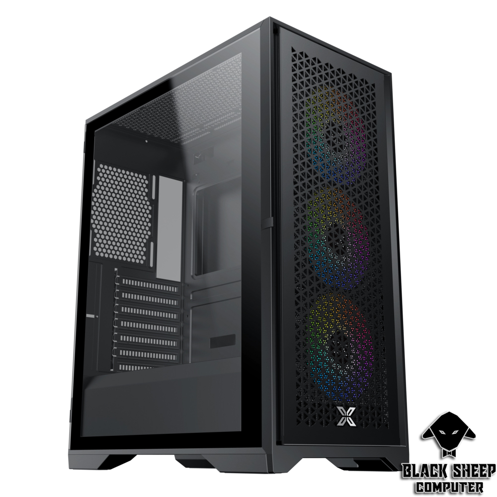 Vỏ cây máy tính XIGMATEK LUX S 3FX BLACK TẶNG 3FAN X22ARGB + HUB SYNC