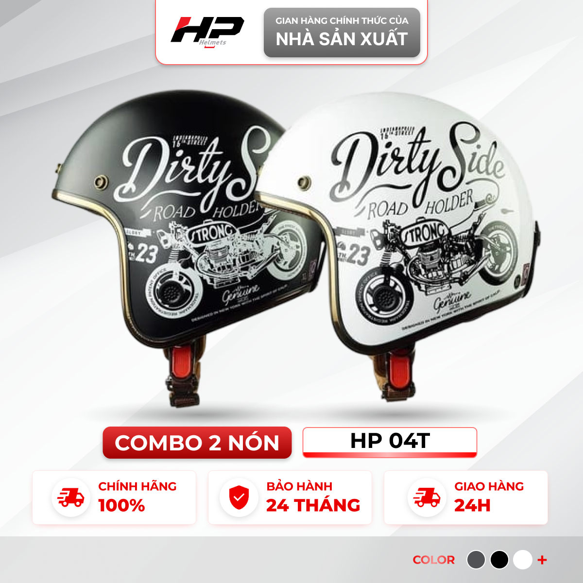 [Manufacturer] Combo of 2 3/4 Hp Helmets Hp 04t Fashionable Graffiti Stickers, Original Abs Shell, 24-Month Warranty Giá 350,000 Đồng*Miễn phí vận chuyển