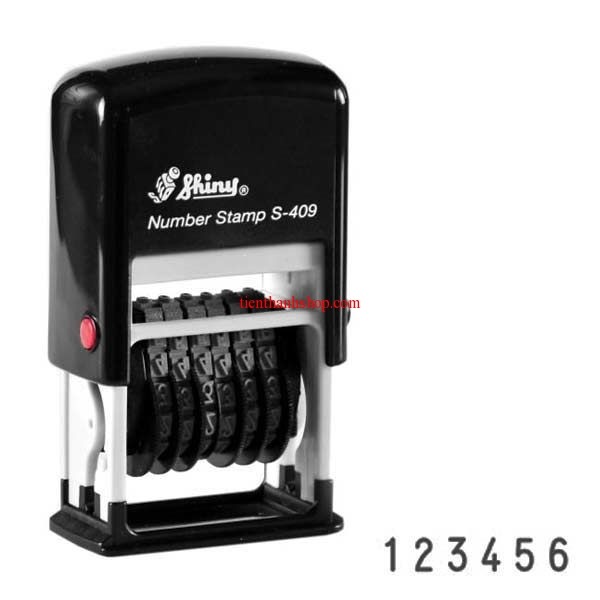 Dấu 6 số xoay shiny s-409 cao 4mm