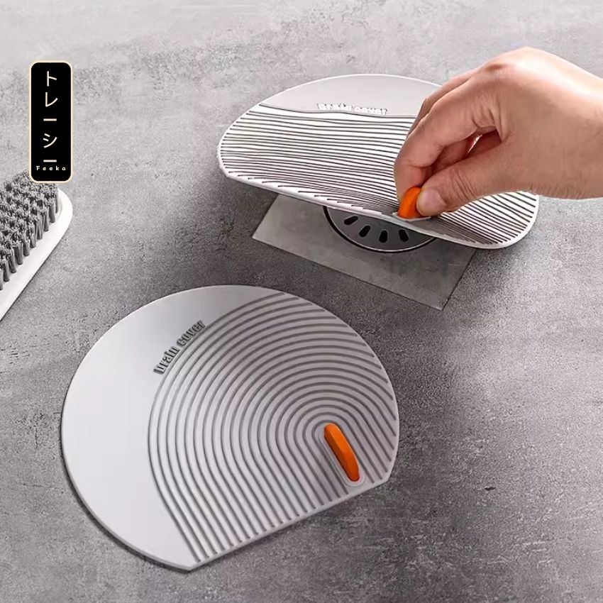 Nắp đậy cống thoát nước ngăn mùi hôi silicon FEEKA, ống bịt cống chặn mùi hôi cống đa năng