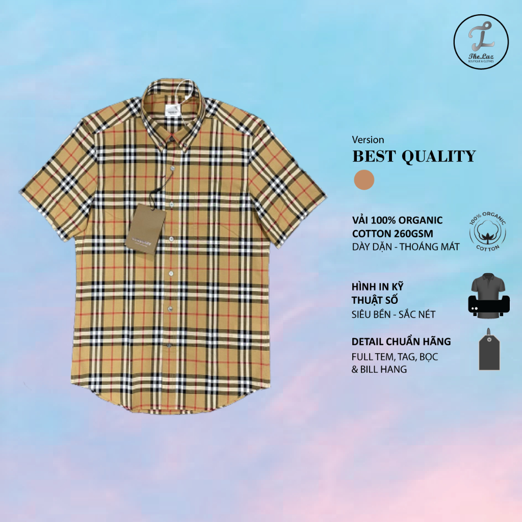 Áo Sơ Mi Burberry Check Cotton Poplin Shirt  Centimetvn