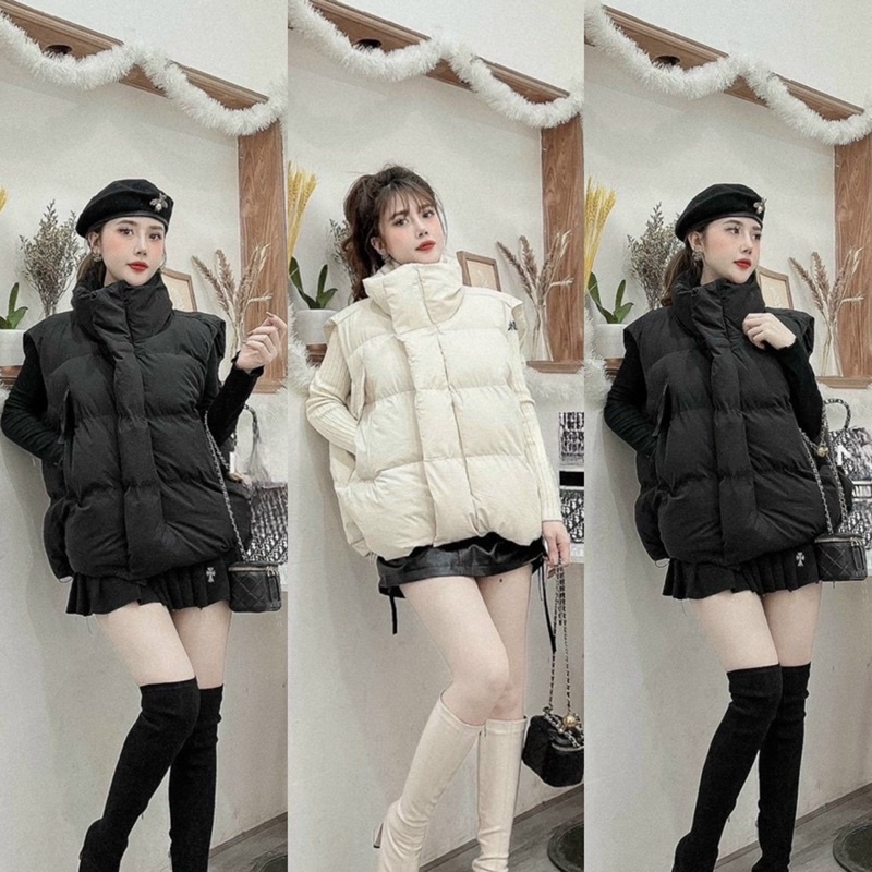 Áo gile phao béo chuẩn l1