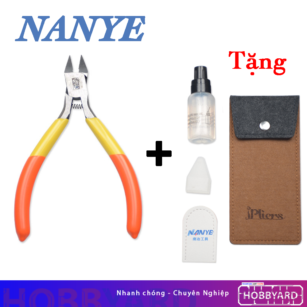 Kềm/kìm cắt mô hình lưỡi đơn Nanye cắt chi tiết mô hình Gundam Tool - Tặng bao da và xịt chống gỉ