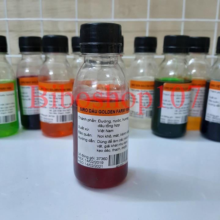 Siro hương dâu golden farm 100ml