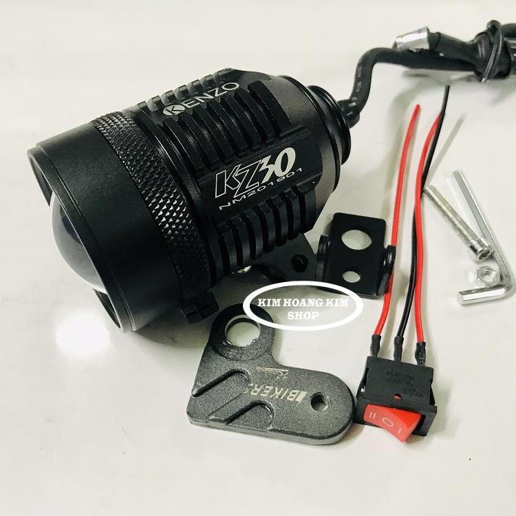 Đèn Led Trợ Sáng KENZO KZ30 Chỉnh Độ Gom.Tặng Full Phụ Kiện