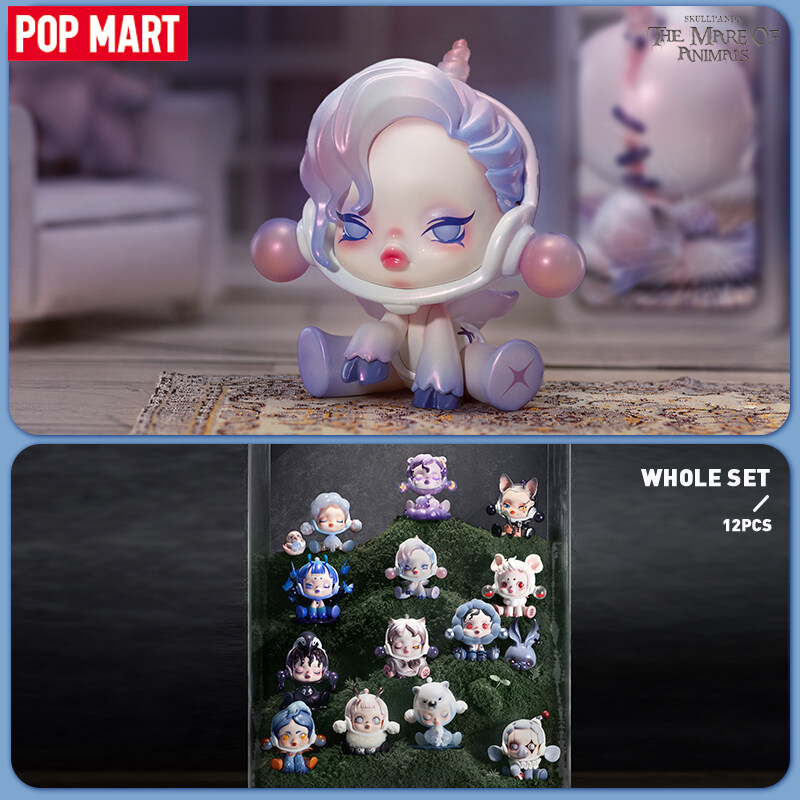 Pop mart figure toys skullpanda the mare of animals series blind box