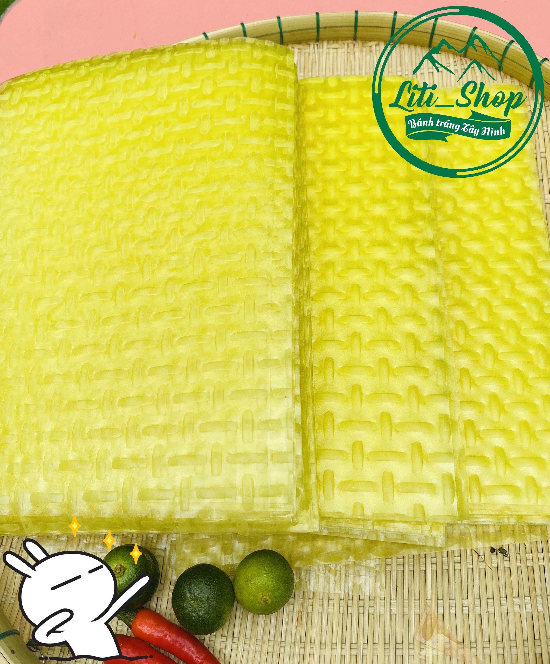 Bánh tráng Vuông hương Mít 500Gr