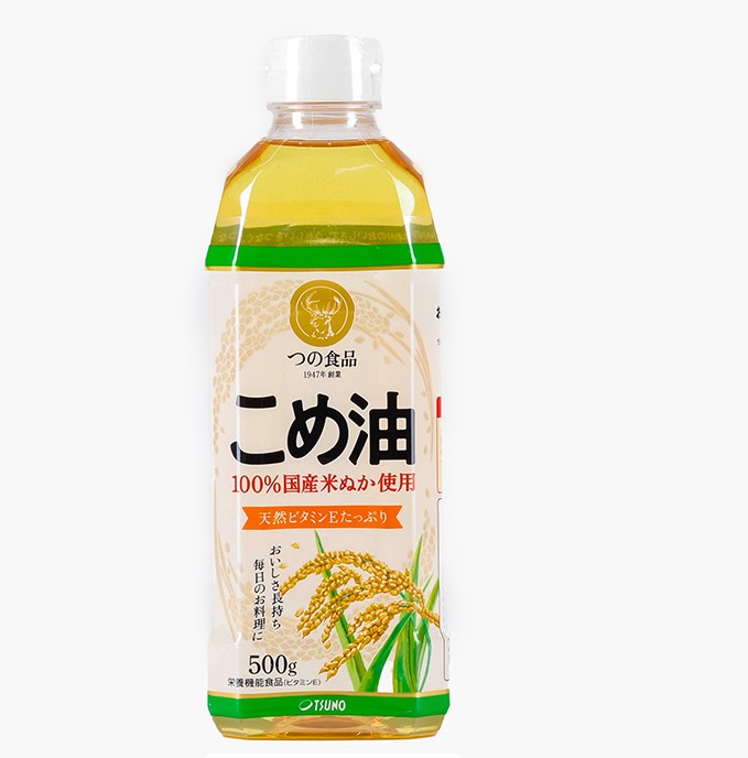 Dầu ăn gạo lứt quốc sản Nhật Bản Tsuno 500g (545ml)