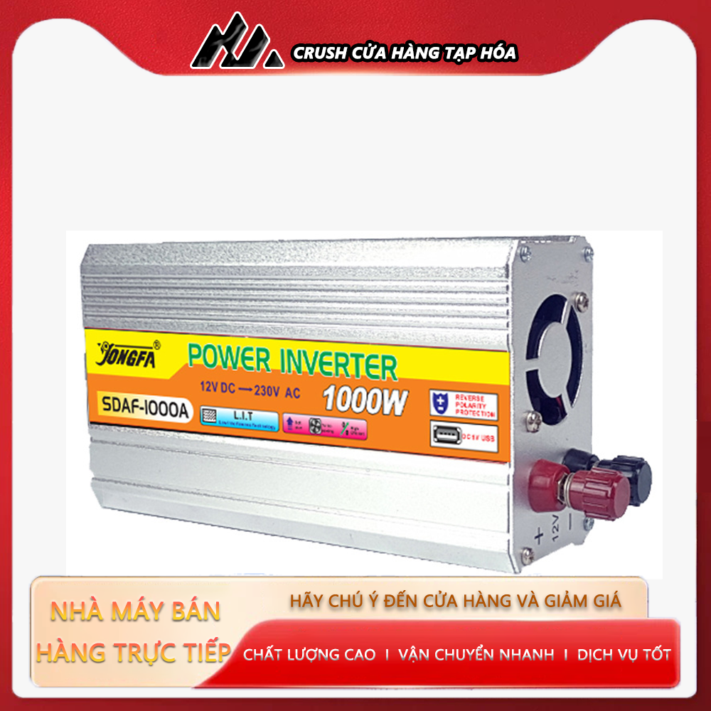 Crush biến tần / biến tần ô tô dc 12v đến ac 220v điện áp 220w biến áp năng lượng mặt trời