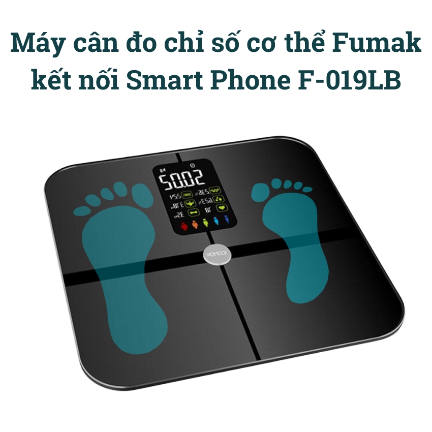 Máy cân đo chỉ số cơ thể Fumak kết nối Smart Phone F-019LB