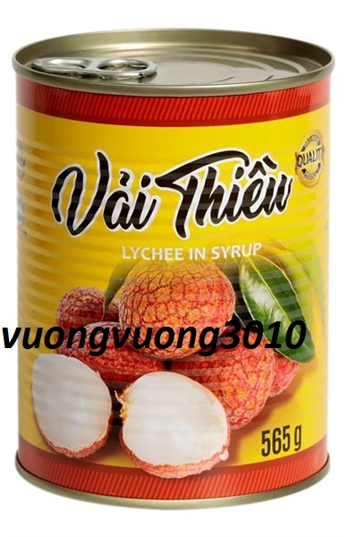 Vải Thiều Ngâm Lon Vàng 565g