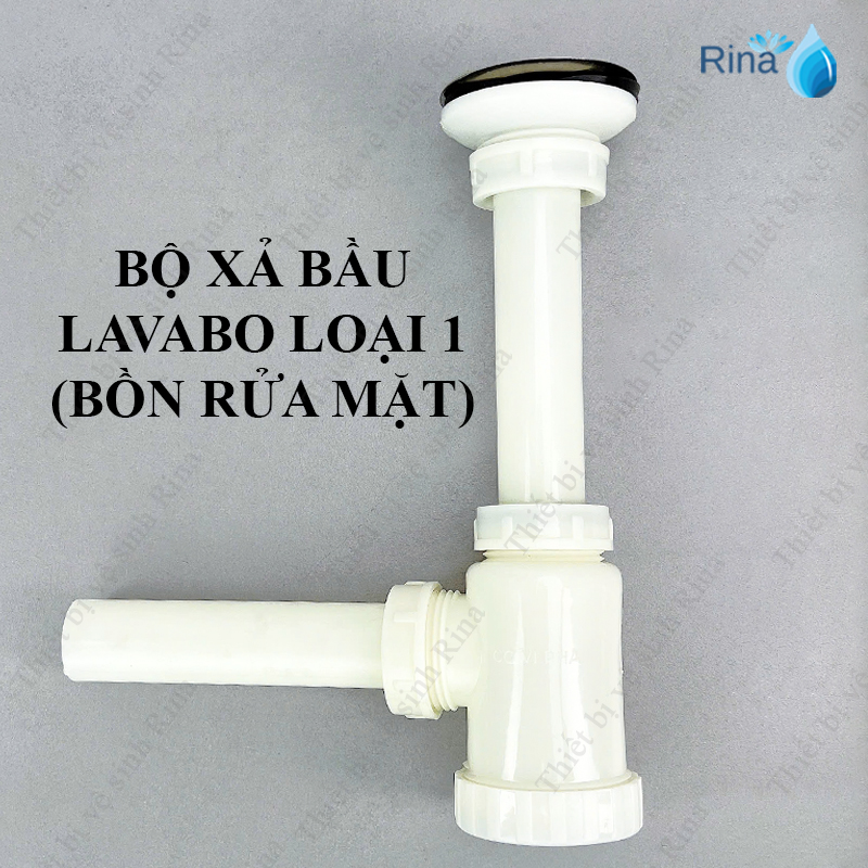 Xả bầu Rina dùng cho bồn rủa mặt lavabo, bộ xả bầu nhựa bền cứng