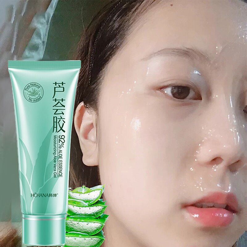 Gel lô hội 92% chiết xuất lô hội tinh chất lô hội dưỡng ẩm da mặt,kem dưỡng ẩm chăm sóc da, loại bỏ bã nhờn, cung cấp dư,Gel lô hội hoàn hảo tự nhiên dành cho da nhạy cảm Gel Lô Hội cấp ẩm