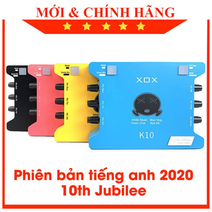 Sound Card Hay Trong Tầm Giá XOX K10 10th Jubilee, K1 Có Bluetooth, KS100, BH2 Có Bluetooth