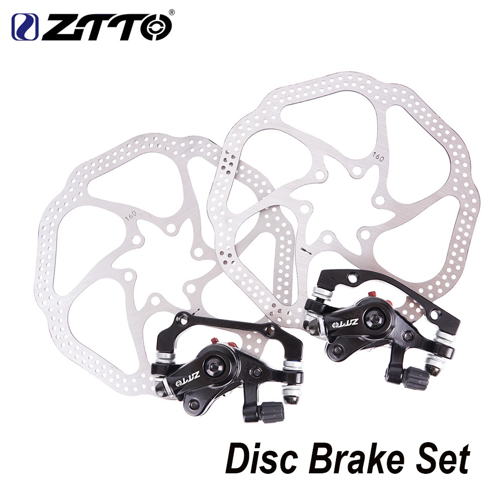 Bộ phanh đĩa trước sau xe đạp ztto mtb f5ds kèm phanh 160mm cho xe đạp leo núi
