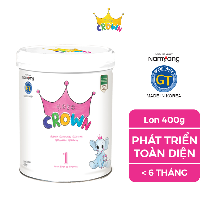 Sữa bột dinh dưỡng koko crown số 1 hộp 400g
