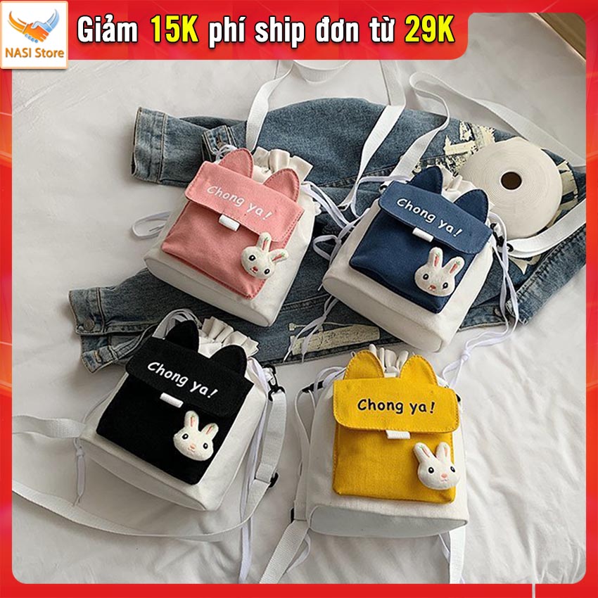 Túi đeo chéo nữ Chong ya phong cách Hàn Quốc (T1014), túi đeo nữ thời trang rất dễ thương - túi xách nữ, túi vải, túi cute - NASI Store