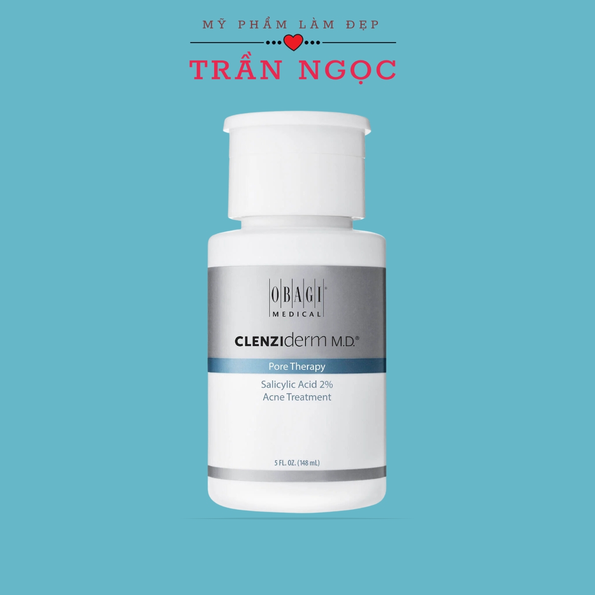 Toner giảm mụn, dầu nhờn clenziderm pore therapy 148ml