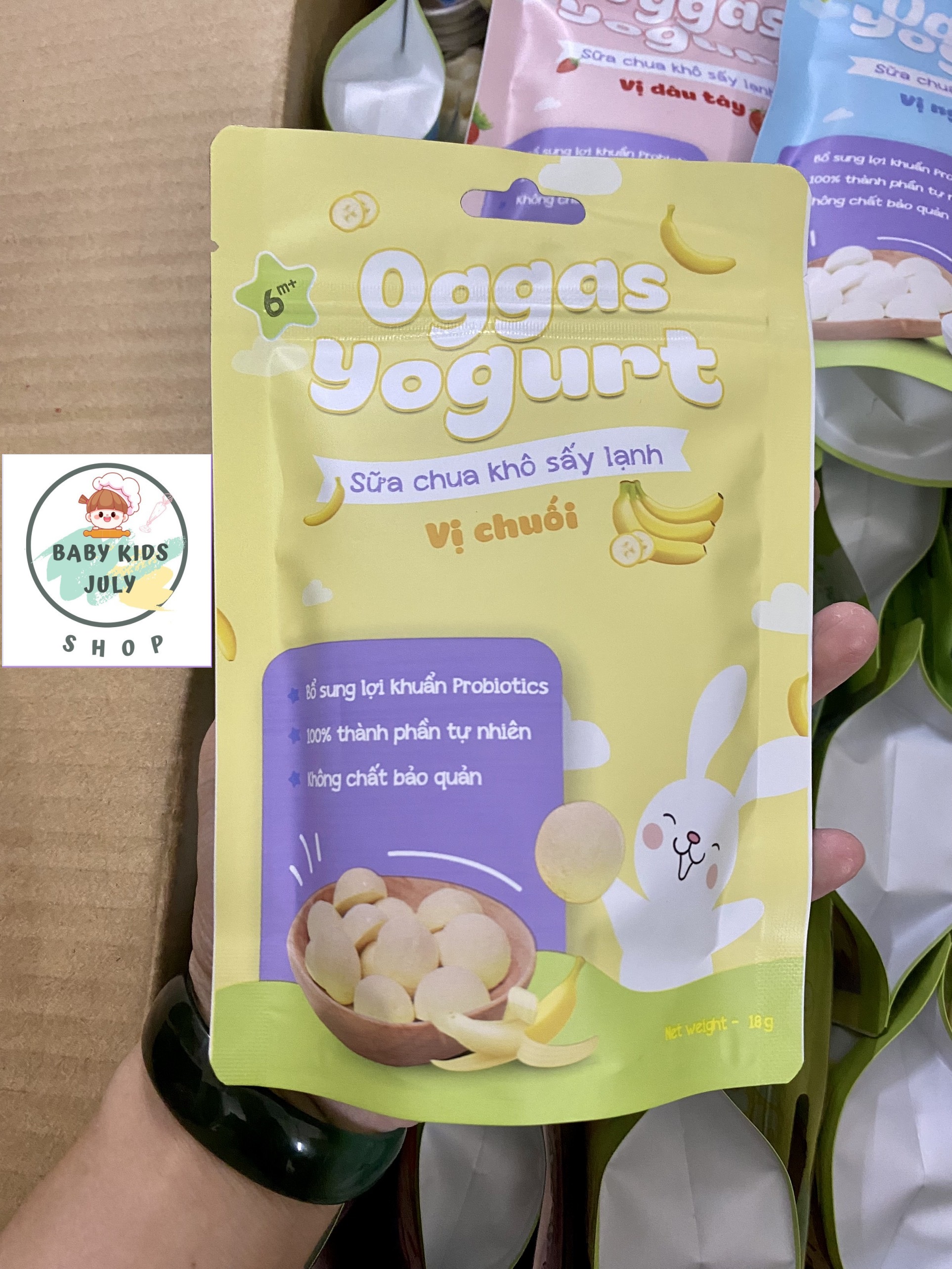 Sữa chua khô oggas cho bé từ 6 tháng date t1/2026