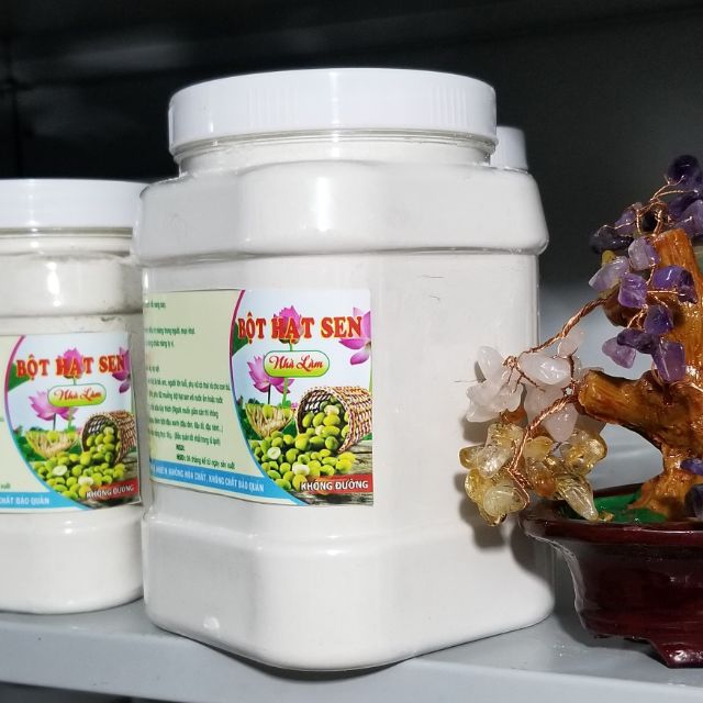 Bột hạt sen nguyên chất handmade nhà làm 500gr