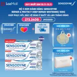 Bộ 3 Kem đánh răng SENSODYNE Repair & Protect Deep Repair Whitening 100g phục hồi, bảo vệ răng ê buốt và làm trắng răng