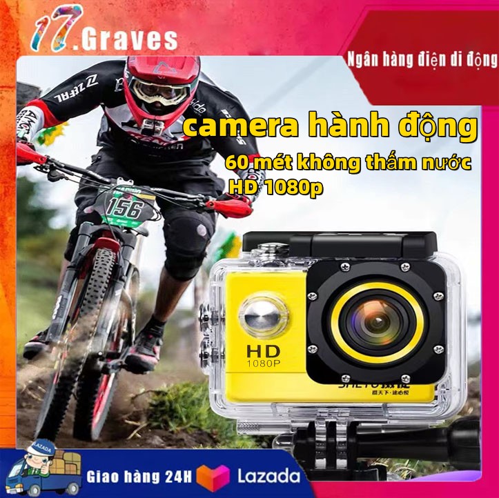 [HCM]Camera hành trình chống nước Sport cam Full HD 1080p Camera hành trình 4K - Camera Hành Trình 1080 Sports Chống nước Chống rung hoàn hảo Cho ô tô Xe máy xe đạp có 5 chế độ cân bằng sáng tự động - BMCARBH1 đổi 1 bởi NT store 4.0.
