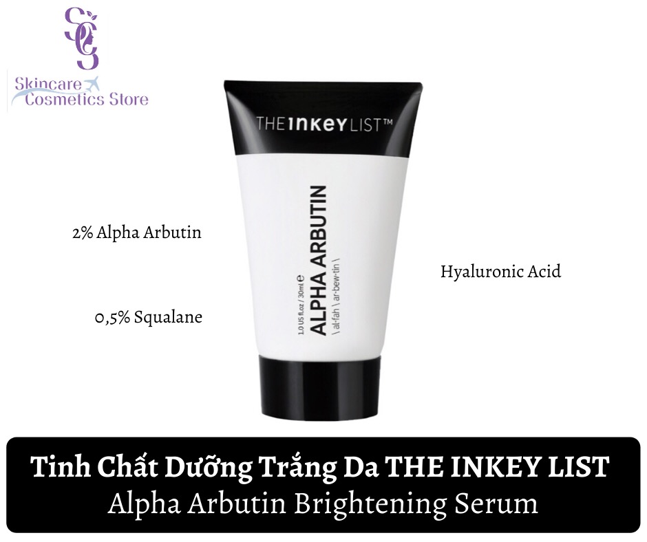 [HCM](Full Box) Tinh Chất Dưỡng Trắng Da THE INKEY LIST Alpha Arbutin Brightening Serum 30ml ( Bill Mỹ )