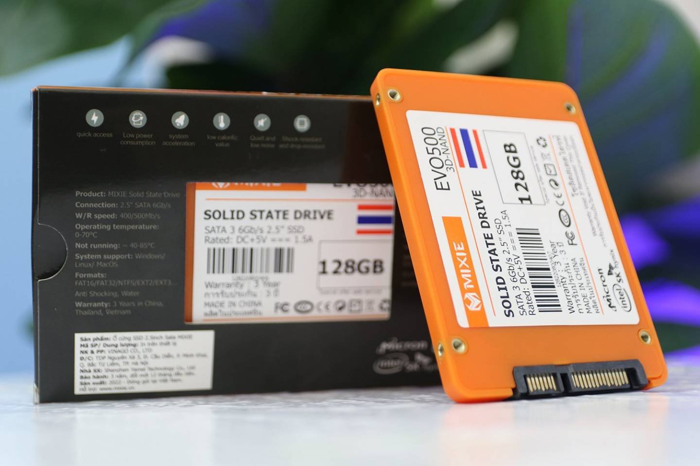 Ổ cứng ssd mixie 256gb hoặc 128gb chính hãng vinago, bảo hành 36 tháng