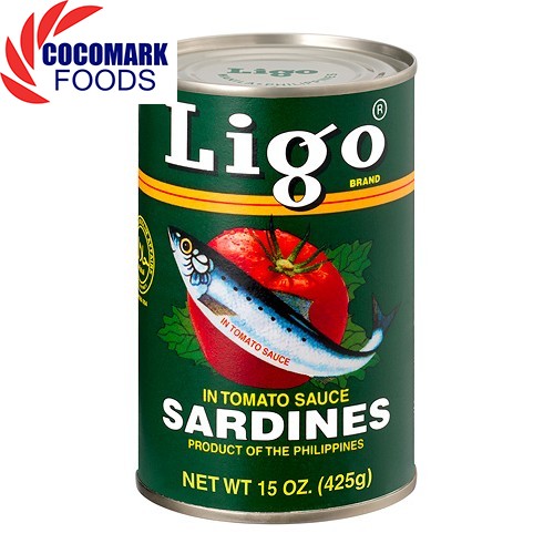 Cá mòi sốt cà ligo sardines in tomato sauce 425g