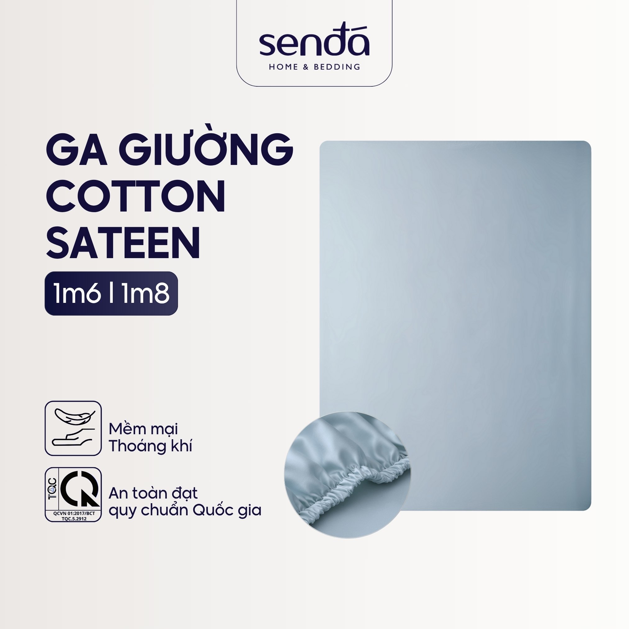  Ga giường 1m6 1m8 Cotton Sateen Sen Đá Home Bedding cao cấp trơn màu drap bo chun lụa trải nệm ra đệm 1m8x2m 1m6x2m 