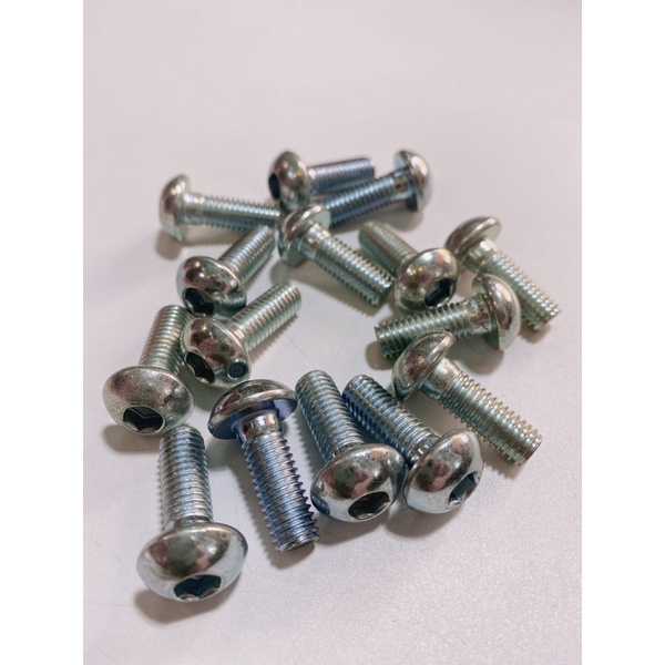 [2 con]Ốc bulong 8li22 đầu lục giác, lắp được ốc điã xe Yamaha chất liệu sắt xi hàng đẹp