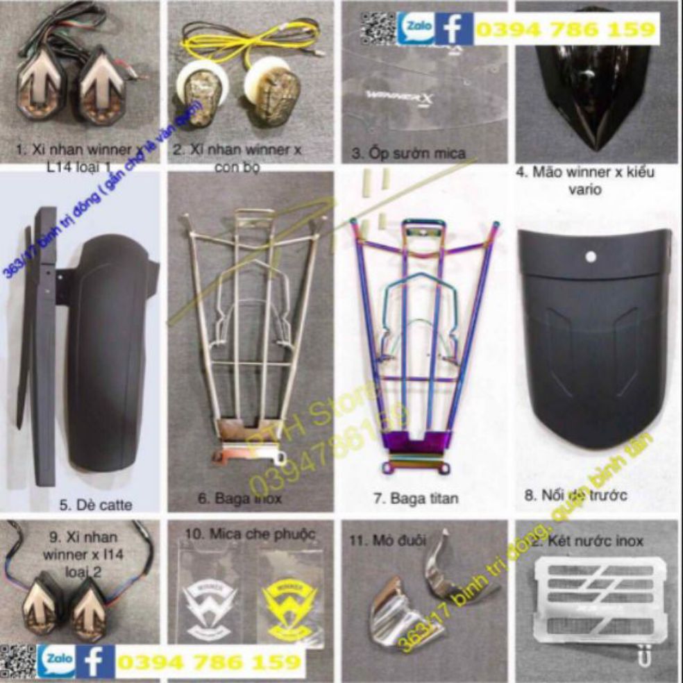Combo độ chơi xe winner x