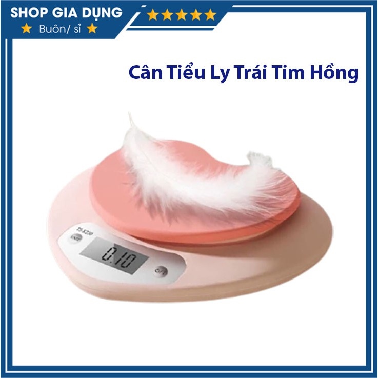 cân tiểu ly trái tim hồng siêu xinh hot 2021 1