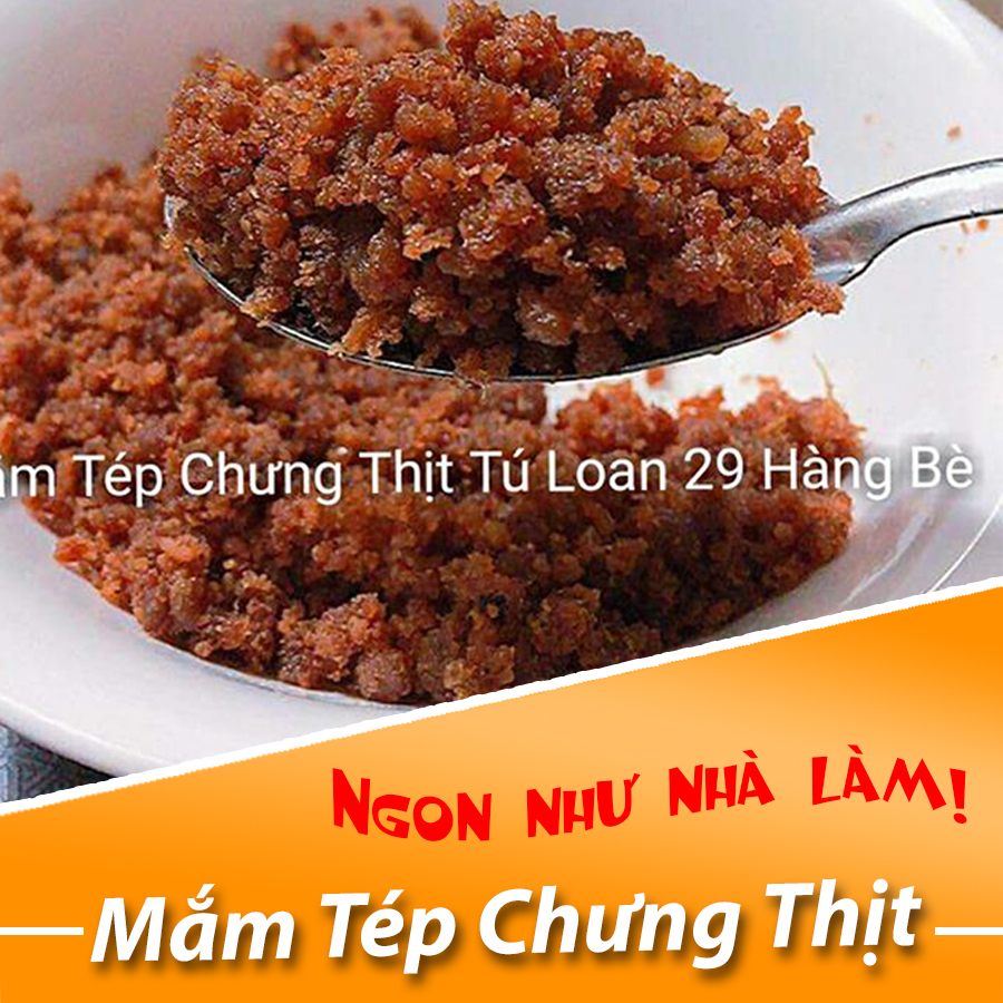 Cực ngon mắm tép chưng thịt tú loan 29 hàng bè