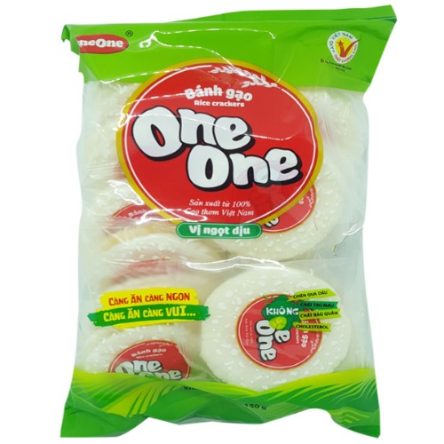 Bánh Gạo One One Vị Ngọt Dịu Gói 150g