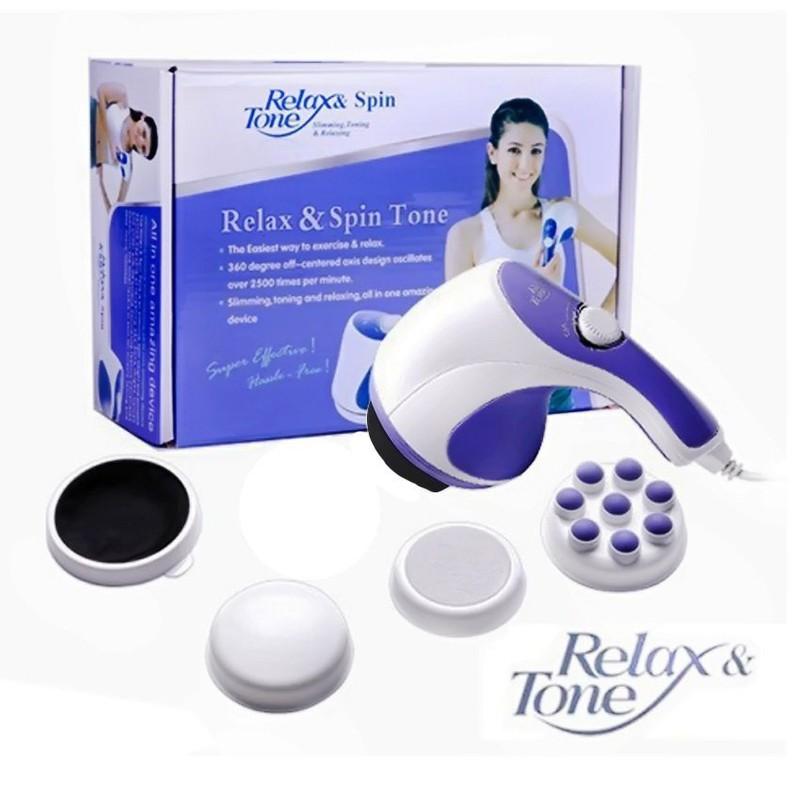 [HCM]Máy Đánh Tan Mỡ Bụng Massage Cầm Tay Relax & Spin Tone – A781 Chính Hãng Tăng Cường Tuần Hoàn Máu Giảm Các Cơn Đau Nhức Nhanh Chóng