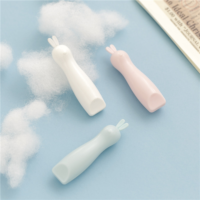 Dao rọc giấy mini tai thỏ dễ thương trơn màu PK644