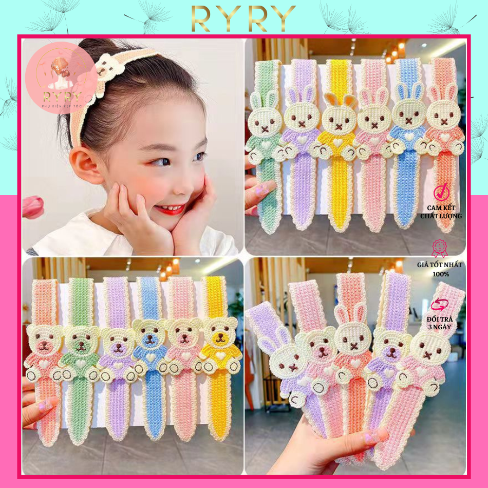Băng Đô Cài Tóc Dạng Dán Tóc Nhiều Kiểu Dễ Thương Xinh Xắn Cho Bé Gái