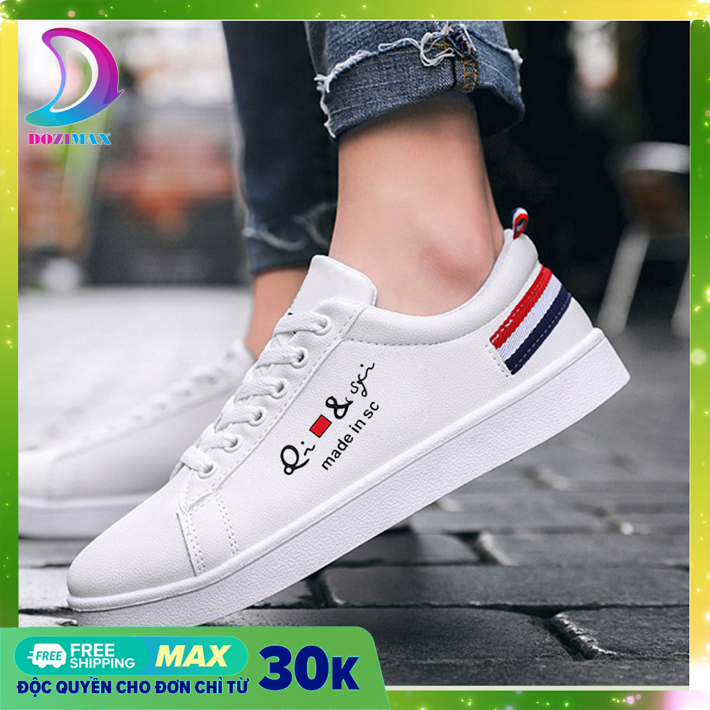 [Freeship 20K cho đơn hàng chỉ từ 30K] Giày nam nữ - giày thể thao nam nữ - giay nu sneaker -Chất da mềm đẹp đi siêu êm siêu bền -Dozimax - 3SD [ CHỈ SALE 3 NGÀY -GIÁ CỰC SHOCK ]