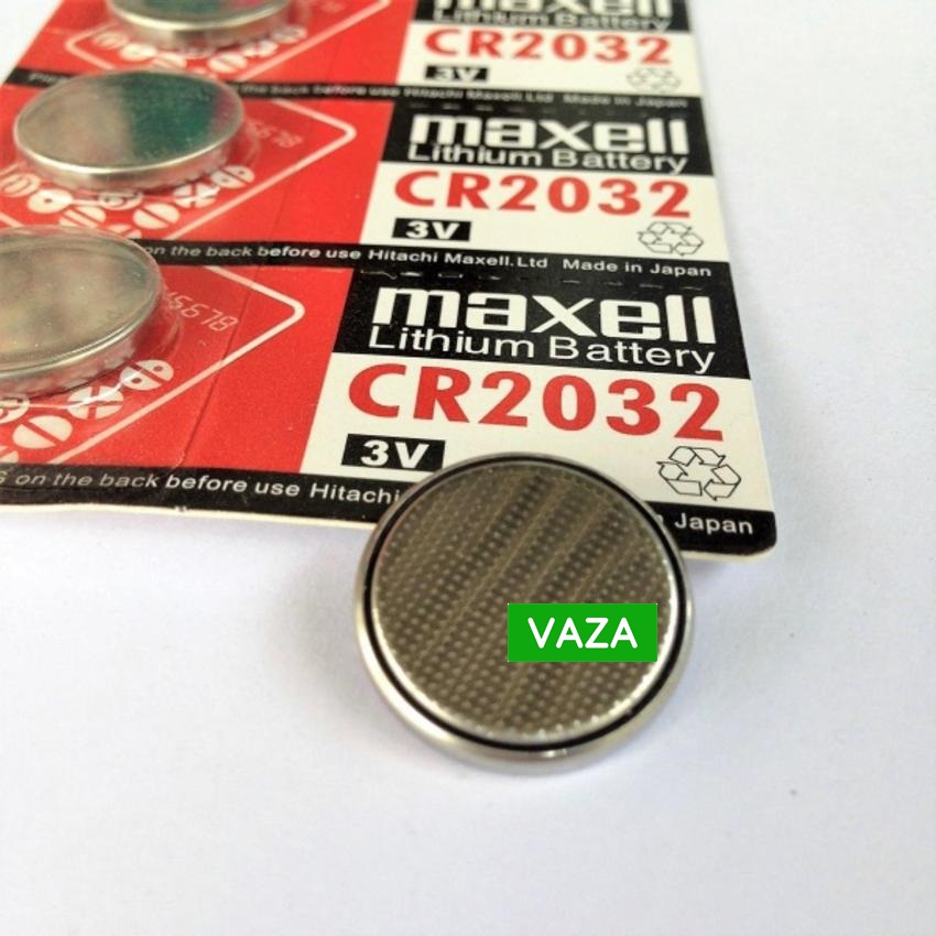 Pin CR2032 Maxell Lithium 3V Dung Lượng Cao - Vỉ 5 Viên Made in Japan