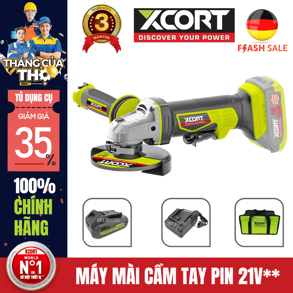 Máy mài cầm tay-máy mài cầm tay pin 20v max xcort 115mm